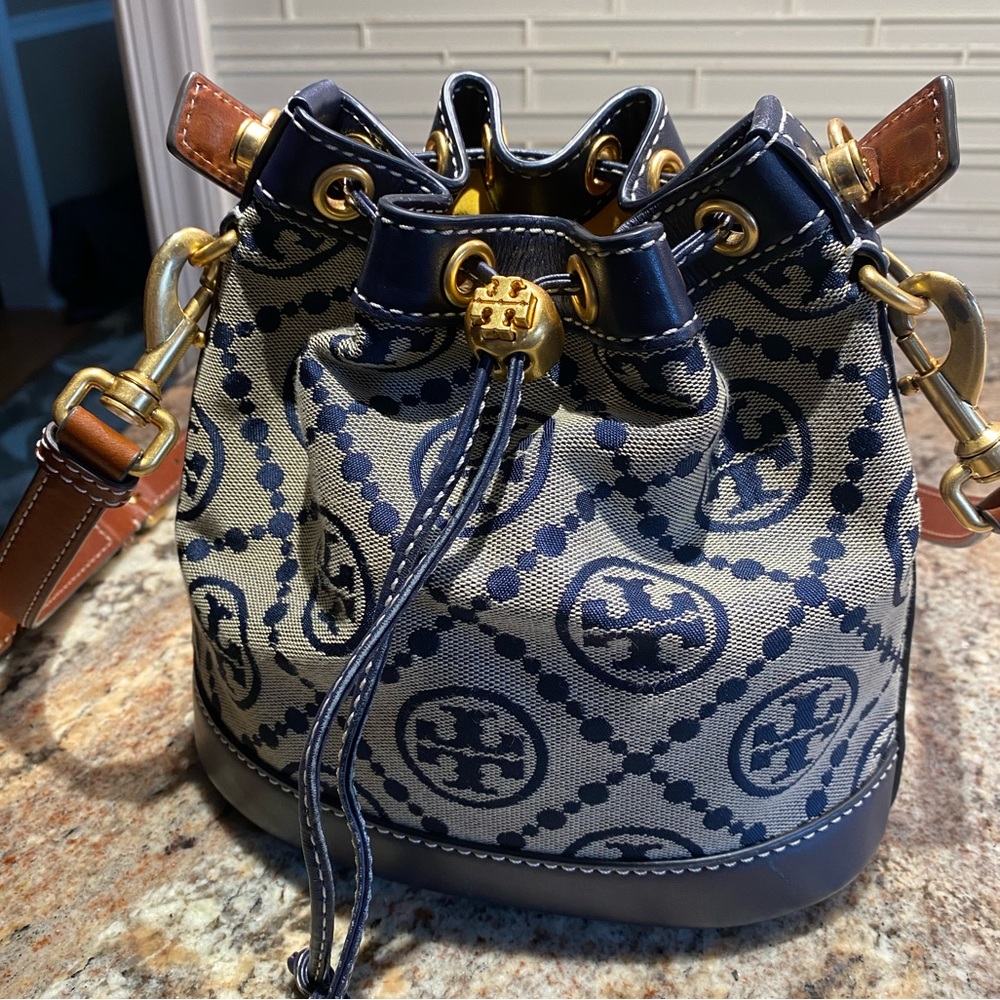 Tory Burch T Monogram Bucket Bag